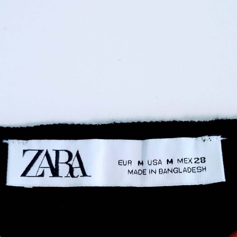 ZARA CUT-OUT RIBBED SWEATER TOP TRF COLLECTION SIZE M - Picture 9 of 10